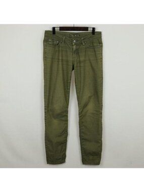 Prana Kayla Women's Size 4 Green Mid Rise Stretch Skinny Jeans